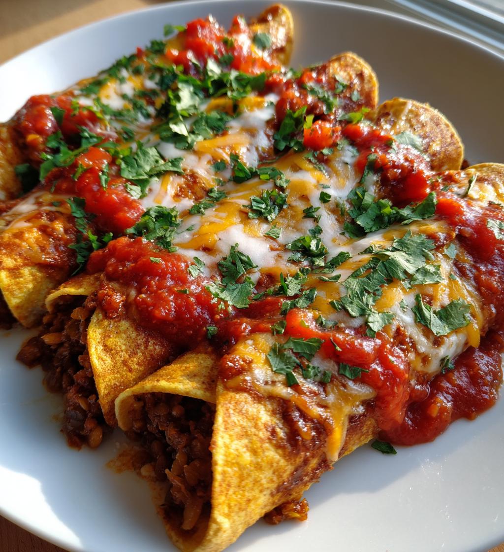 Vegan Lentil Enchiladas - detail 1