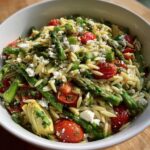 Asparagus Artichoke Orzo Salad
