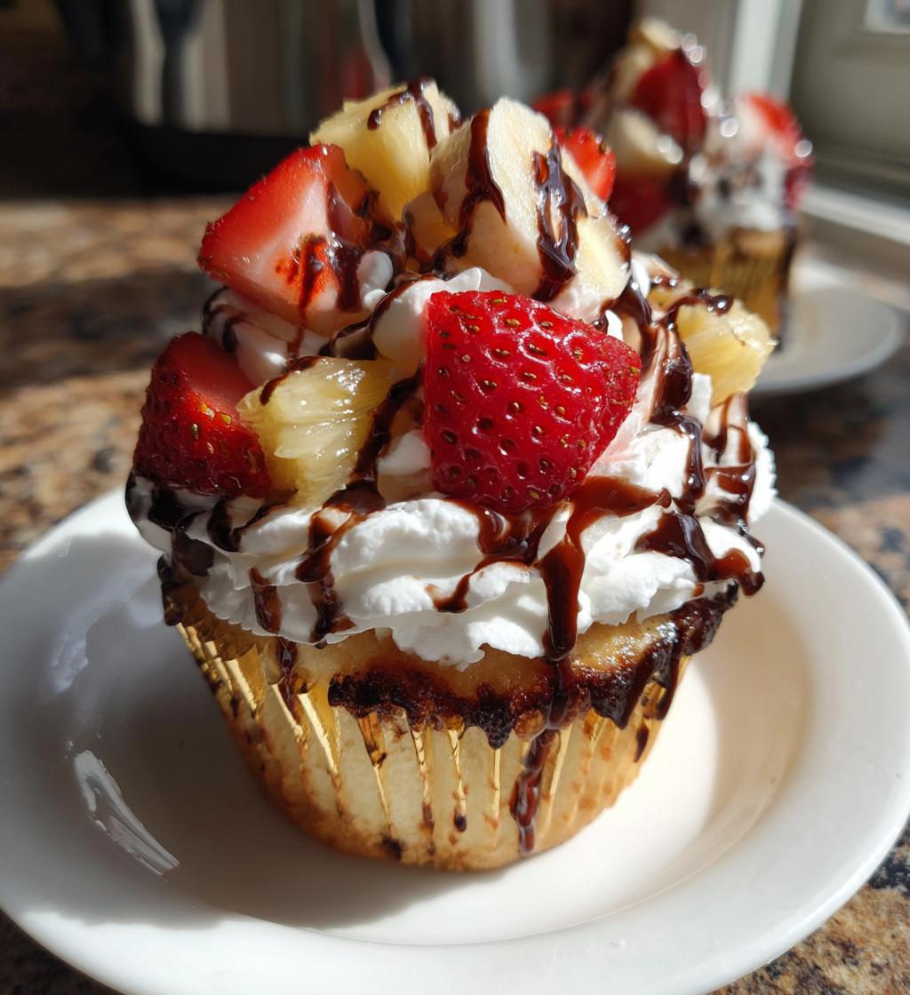 Banana Split Cupcakes - detail 1