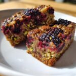 Blackberry Pistachio Bars