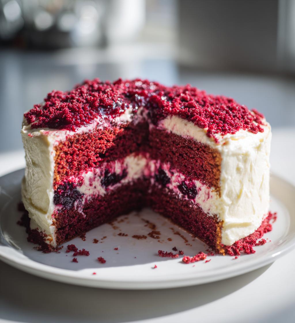 Blackberry Velvet Cake - detail 1