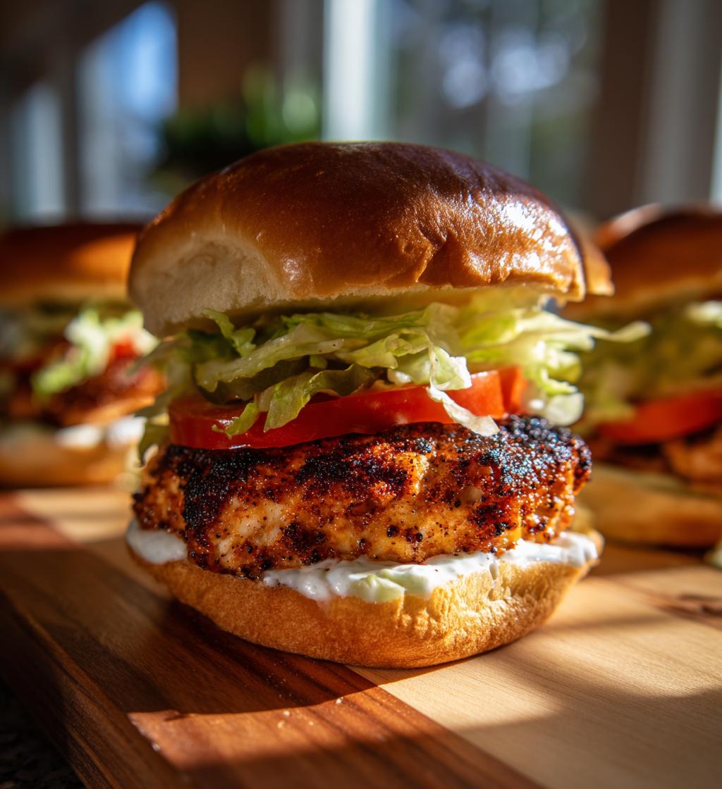 Blackened Chicken Sliders