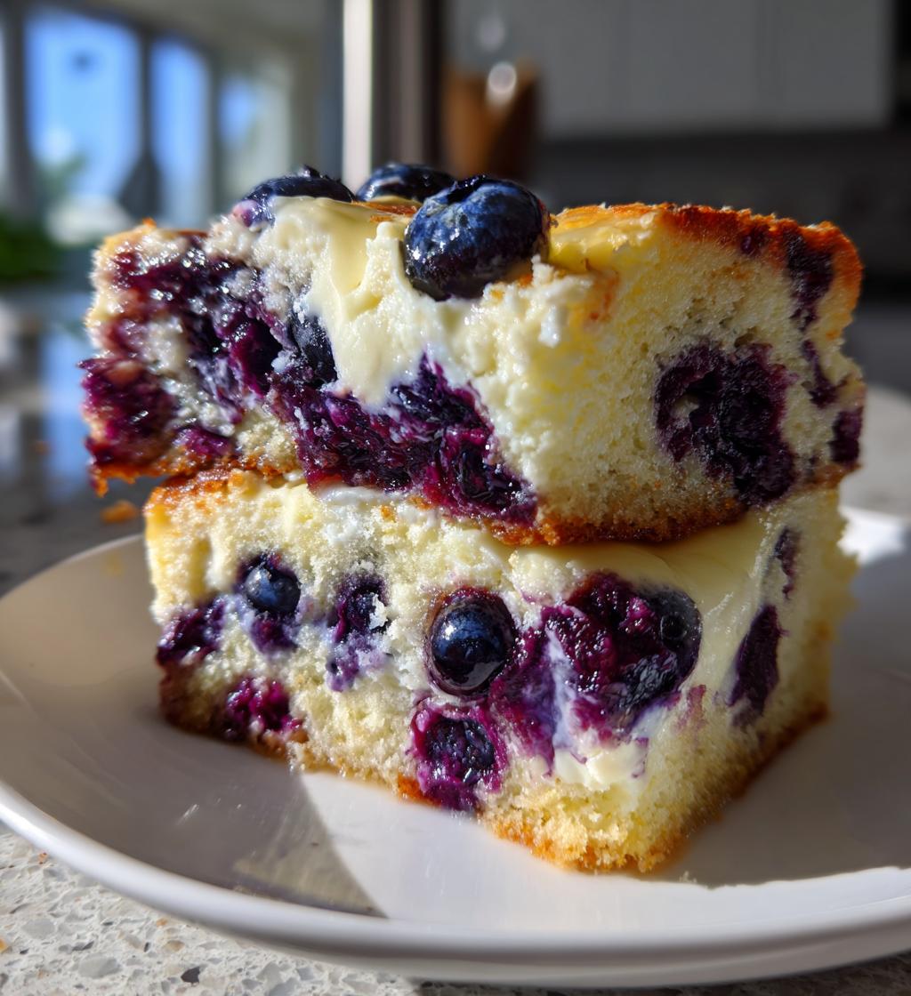 Blueberry Cheesecake Dump Cake - detail 1