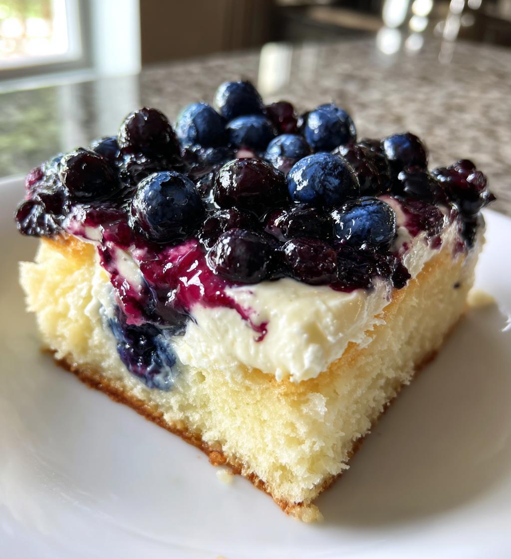 Blueberry Cheesecake Dump Cake