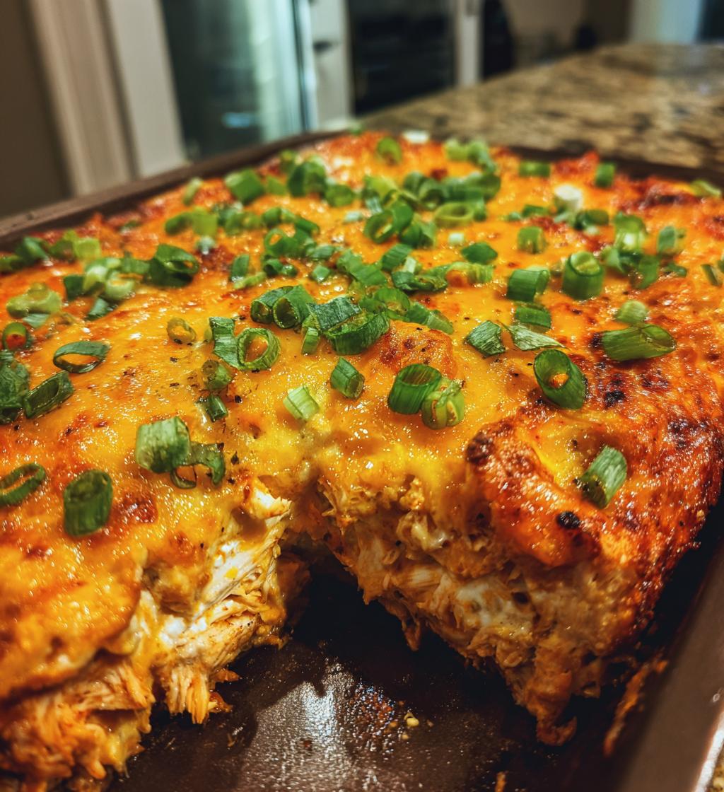 Buffalo Chicken Cheese Bake