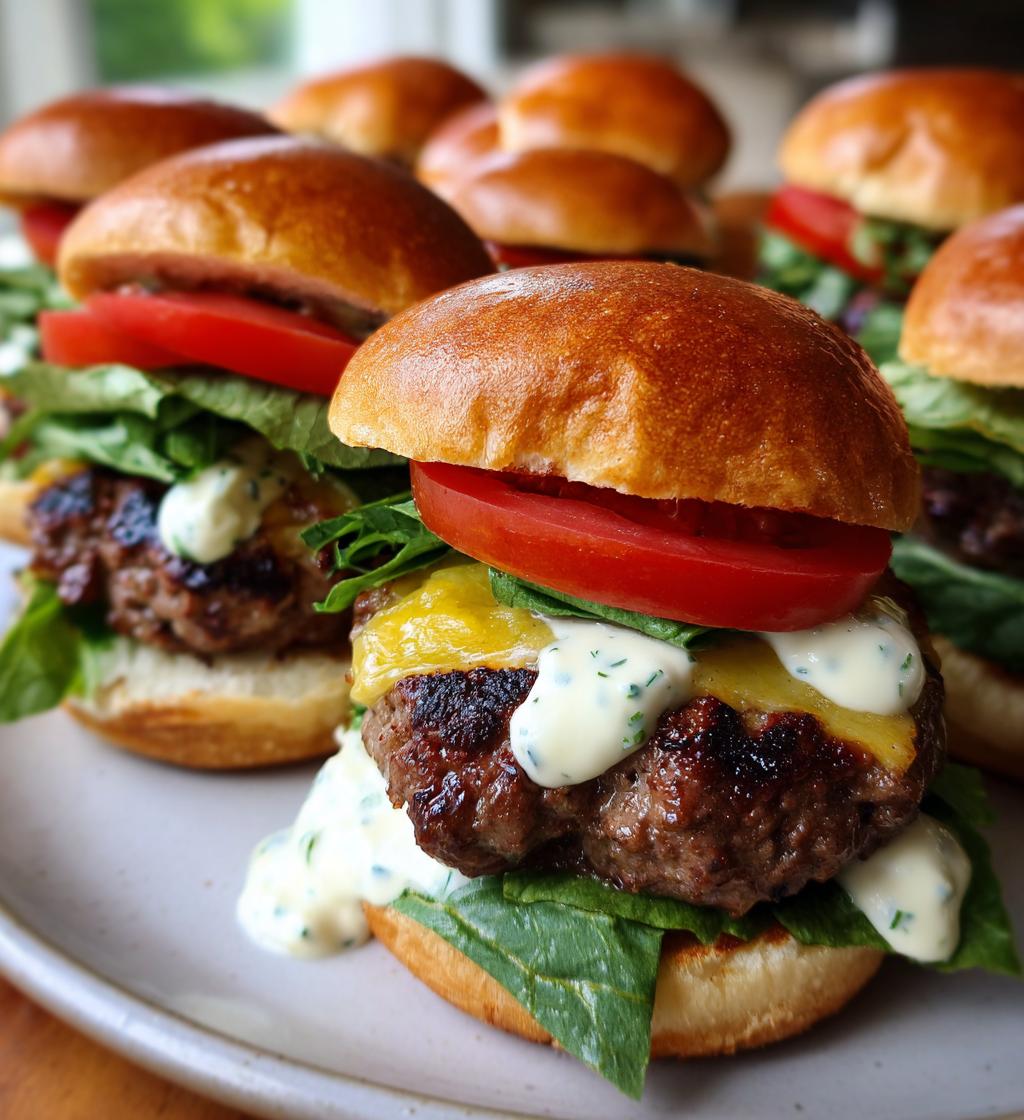 Burger Sliders Garlic Aioli - detail 1