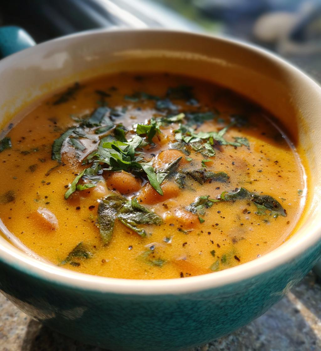 Butter Bean Onion Soup - detail 1