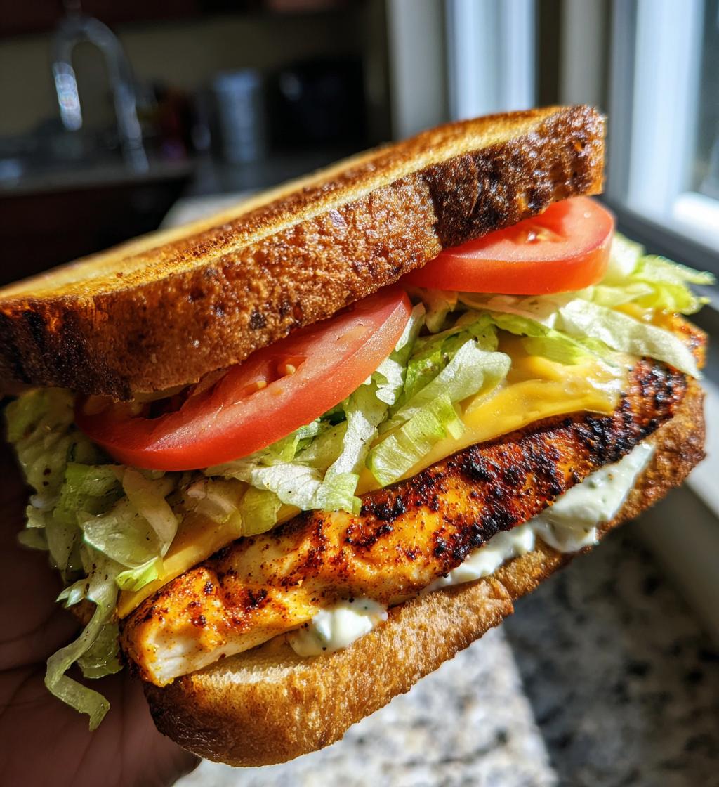 Cajun Chicken Sandwich - detail 1
