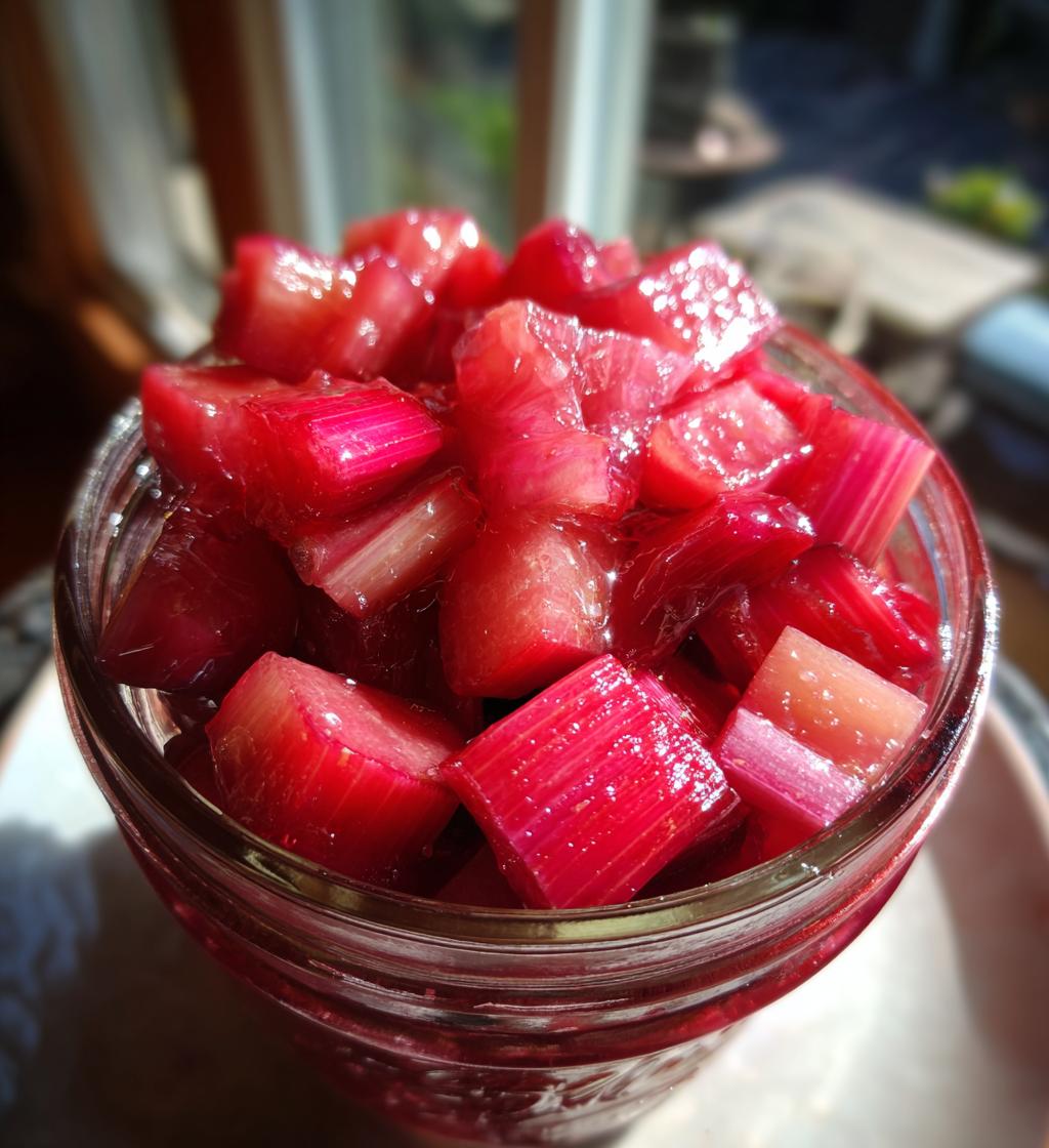 Candied Rhubarb - detail 1