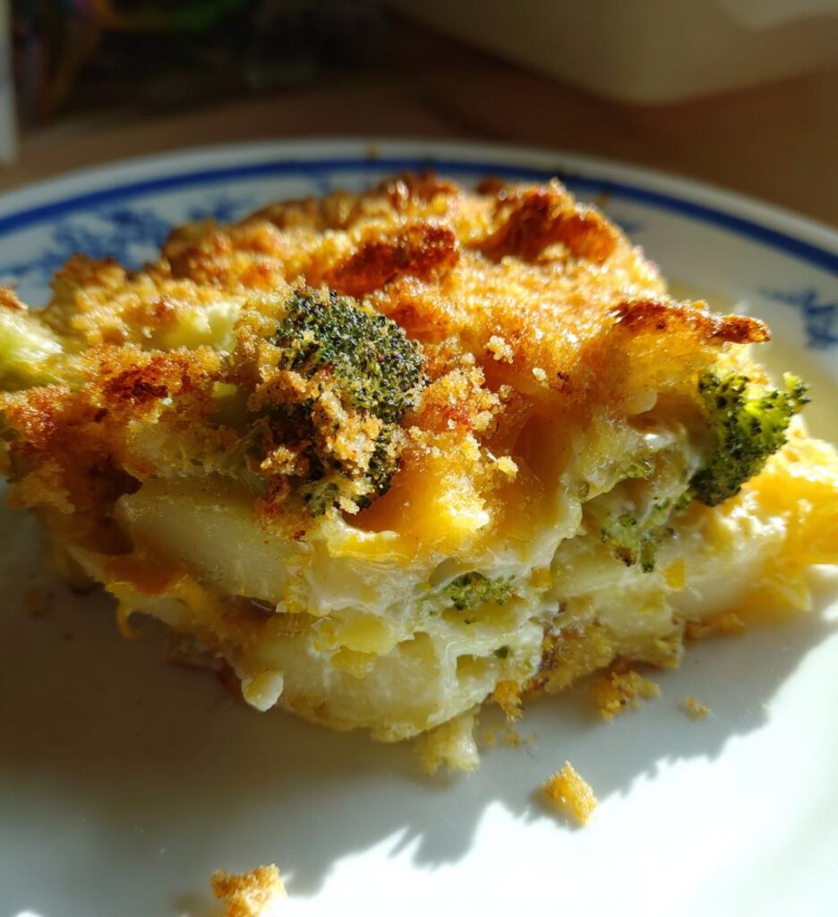 Cheesy Broccoli Potato Casserole
