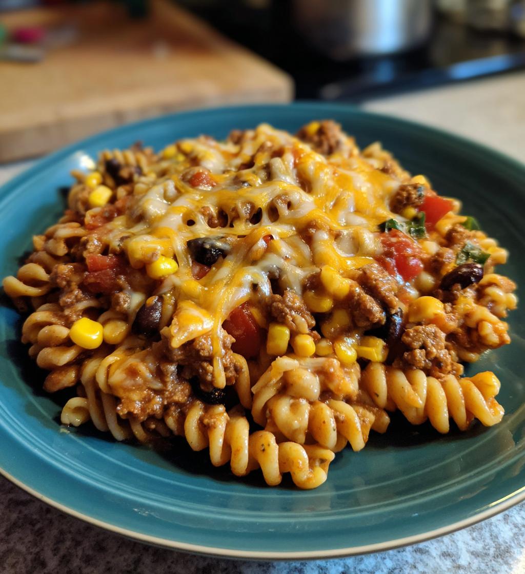 Cheesy Taco Pasta