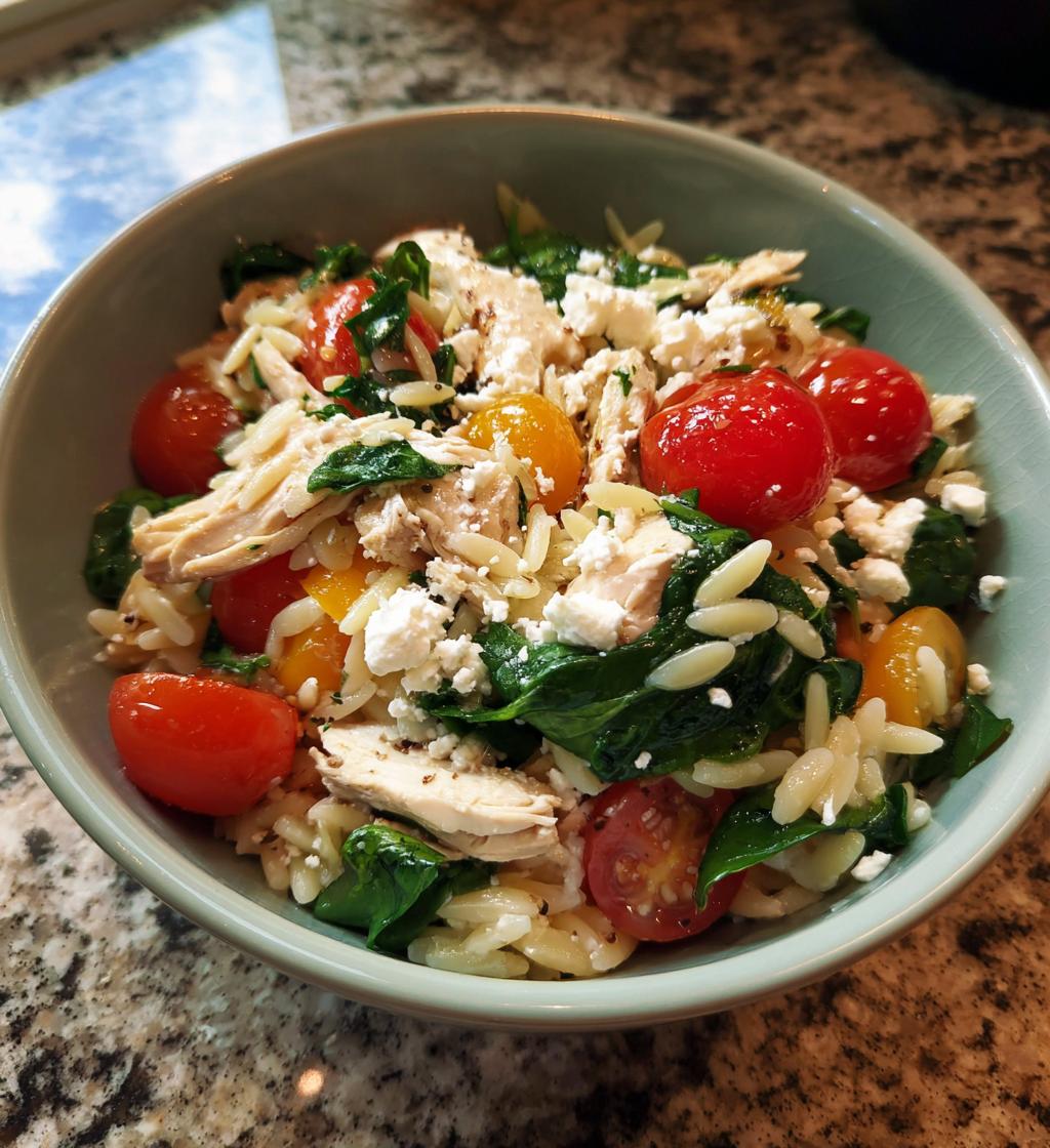 Chicken Orzo Protein Bowl