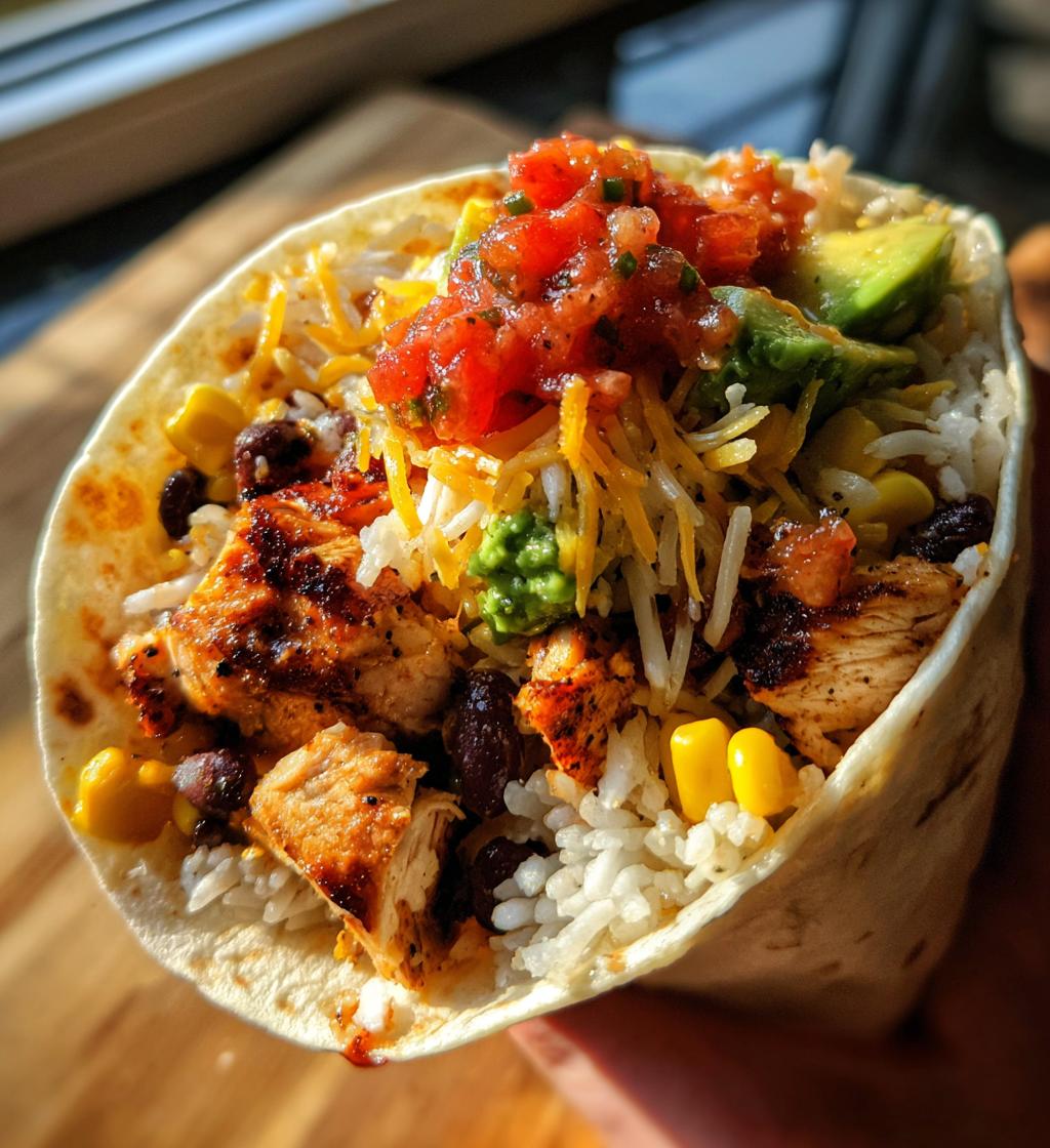 Chicken Rice Burritos