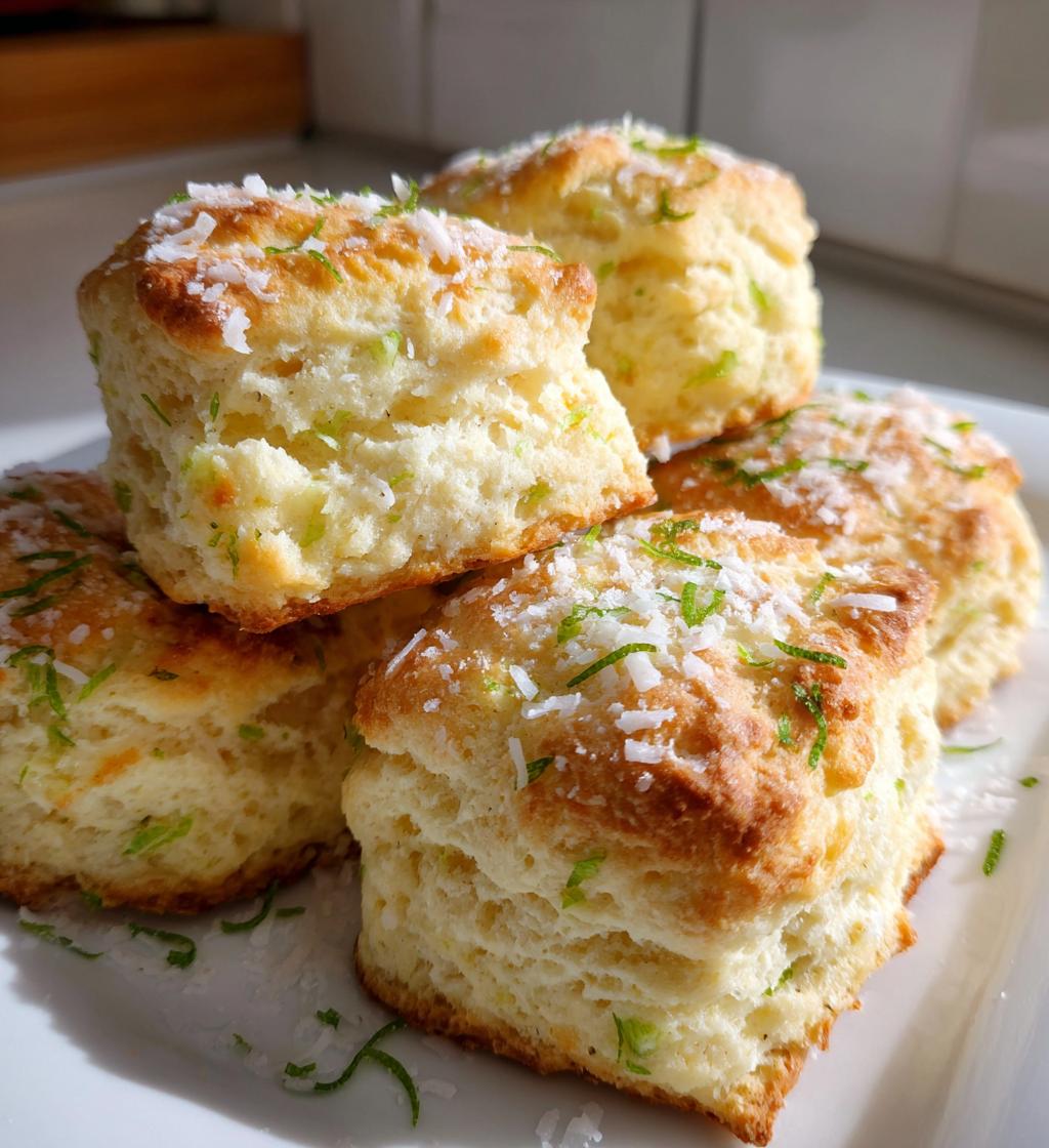 Coconut Lime Scones - detail 1