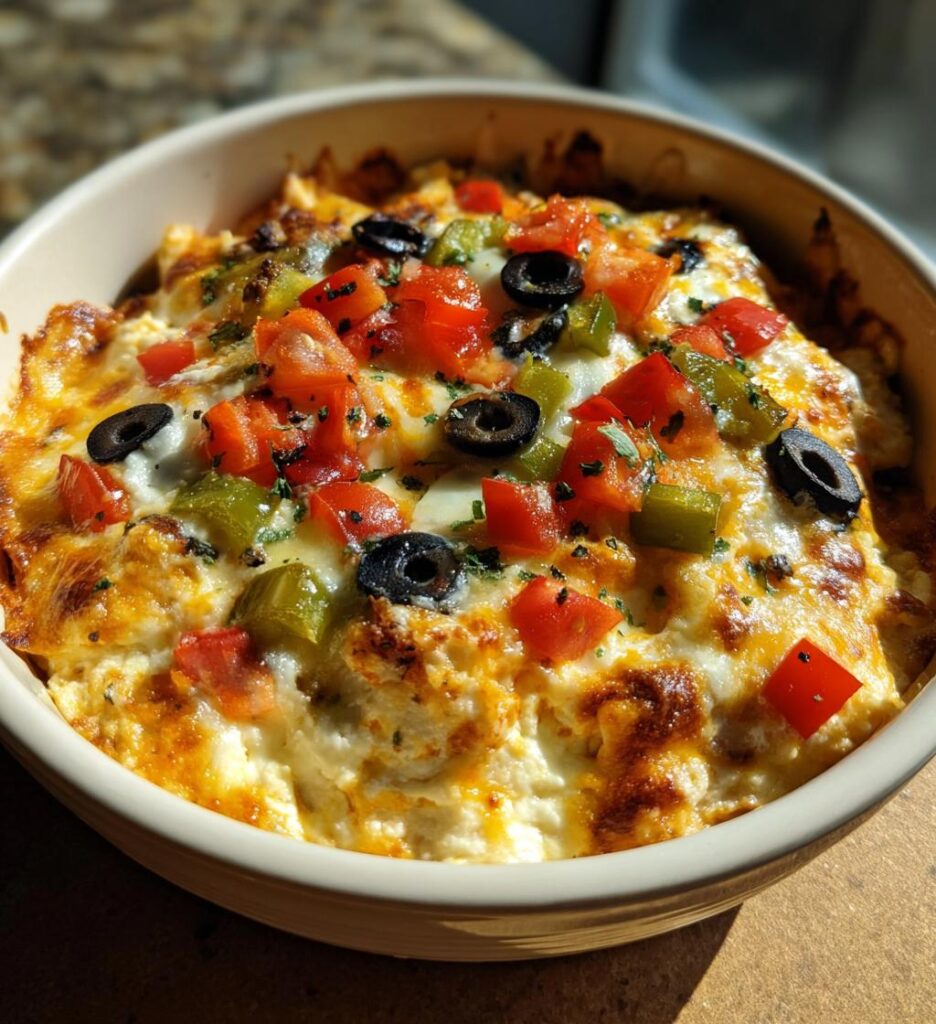 Cottage Cheese Pizza Bowl