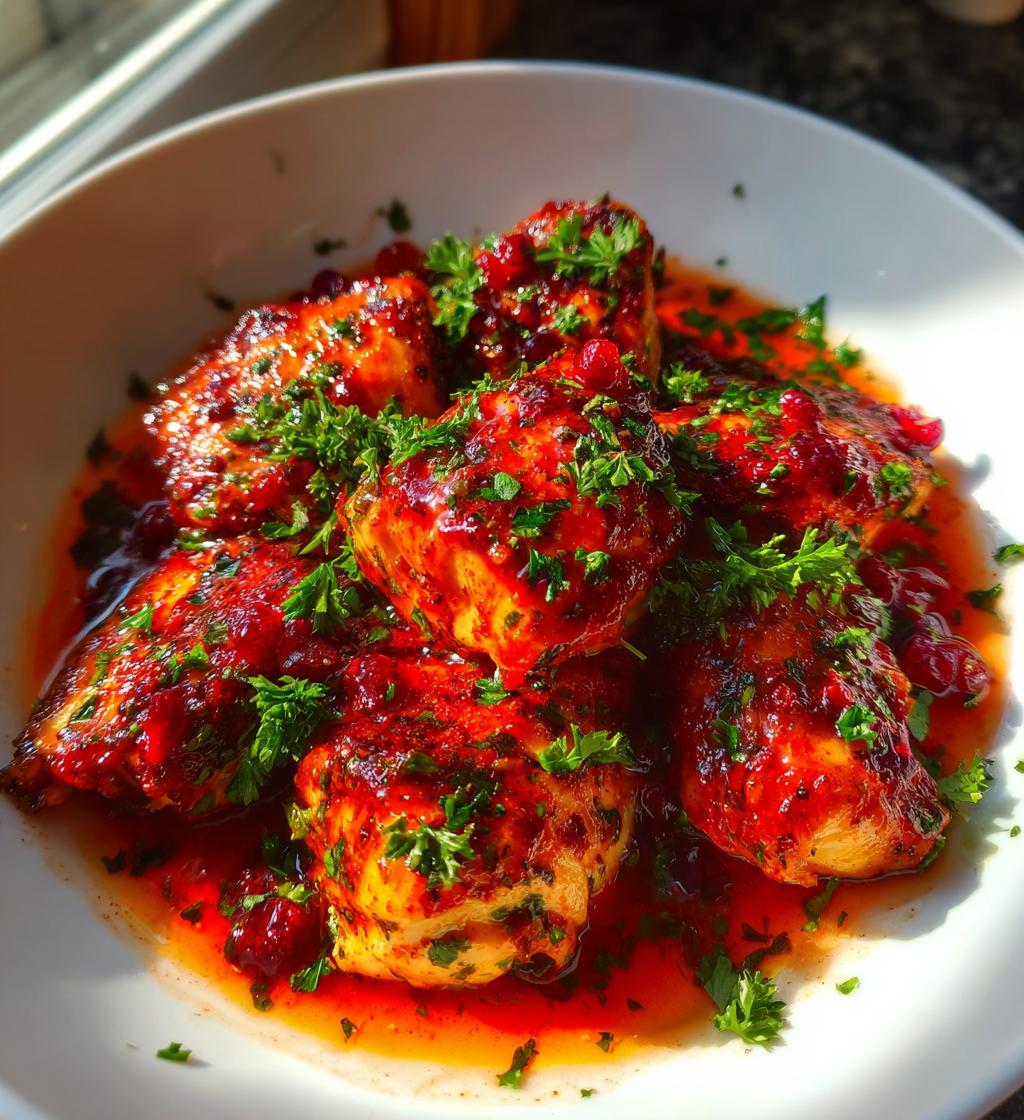 Cranberry Orange Chicken - detail 1