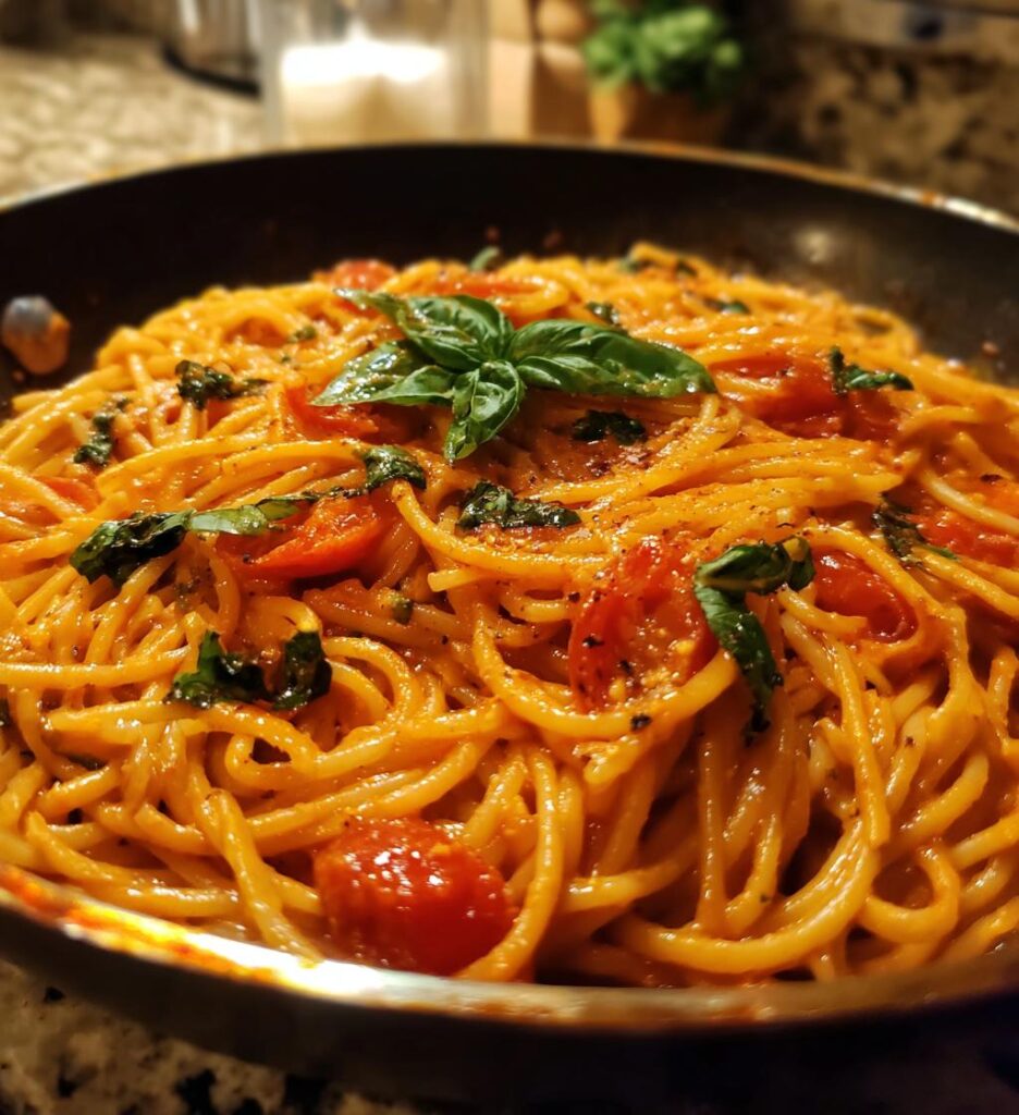 Creamy Tomato Garlic Pasta