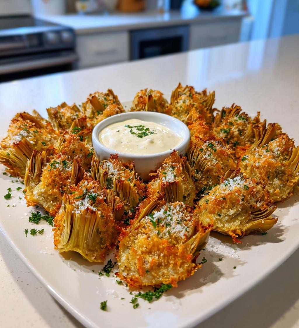 Crispy Baked Artichoke Hearts with Garlic Aioli - detail 1