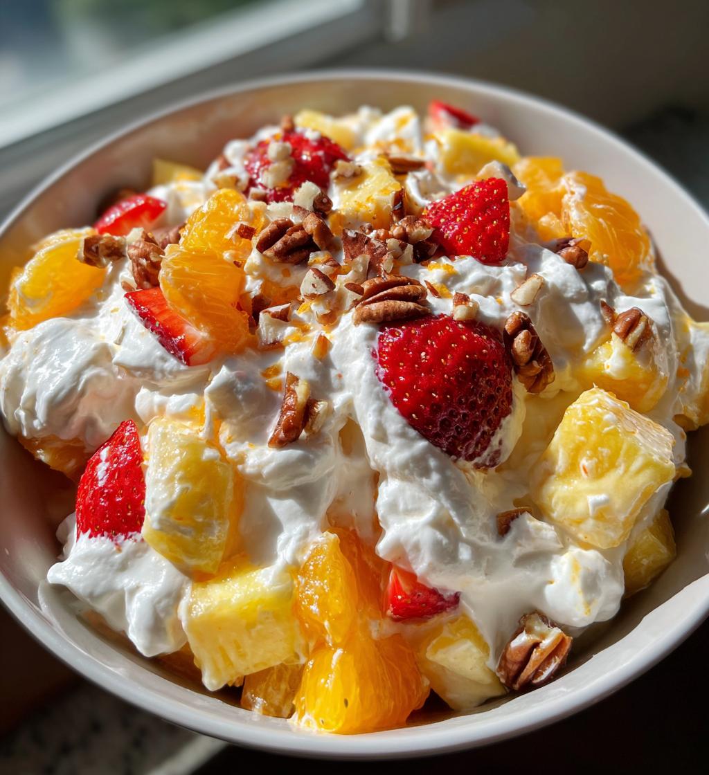 Fruit Fluff Salad - detail 1