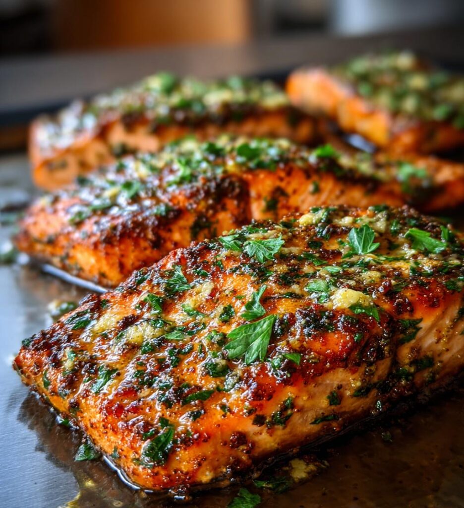 Garlic Butter Baked Salmon