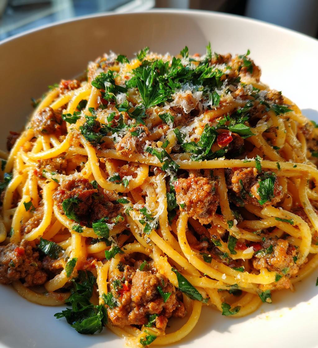 Garlic Butter Beef Pasta - detail 1