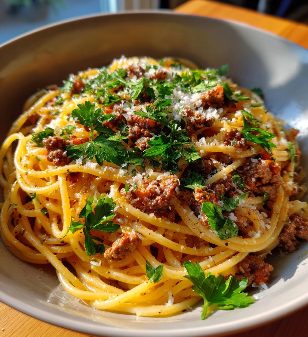 Garlic Butter Beef Pasta