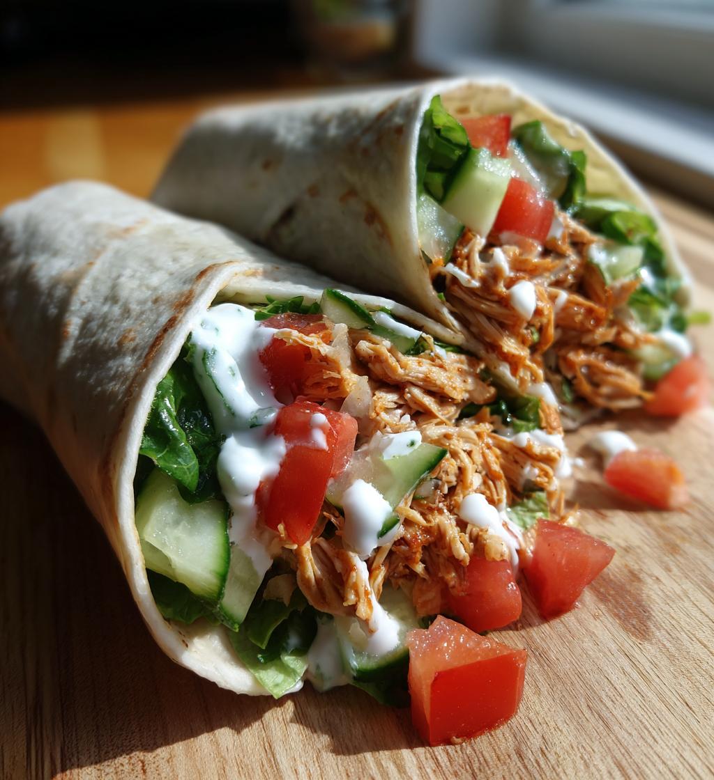 Garlic Chicken Wraps