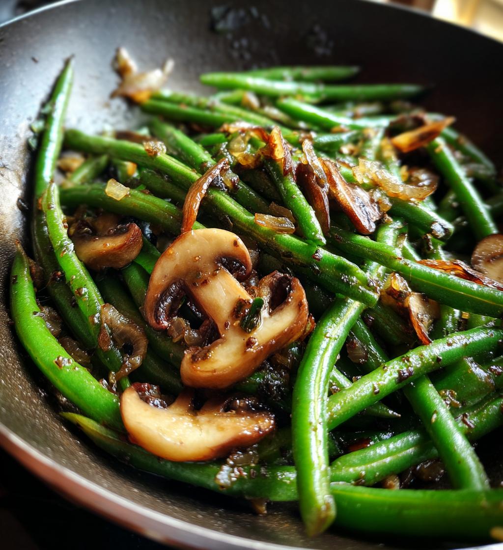Garlic Green Beans Mushrooms - detail 1