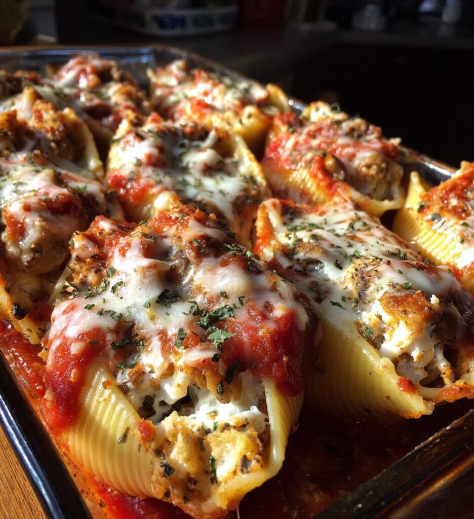 Garlic Mushroom Stuffed Shells