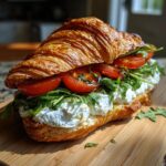 Goat Cheese Croissant Sandwich