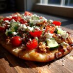 Greek Chicken Flatbread