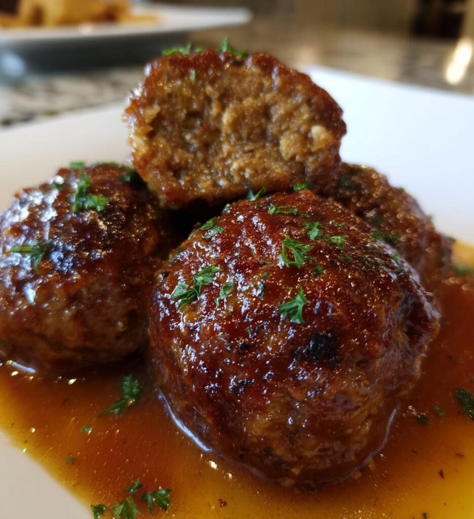 Ground Beef Meatballs Gravy
