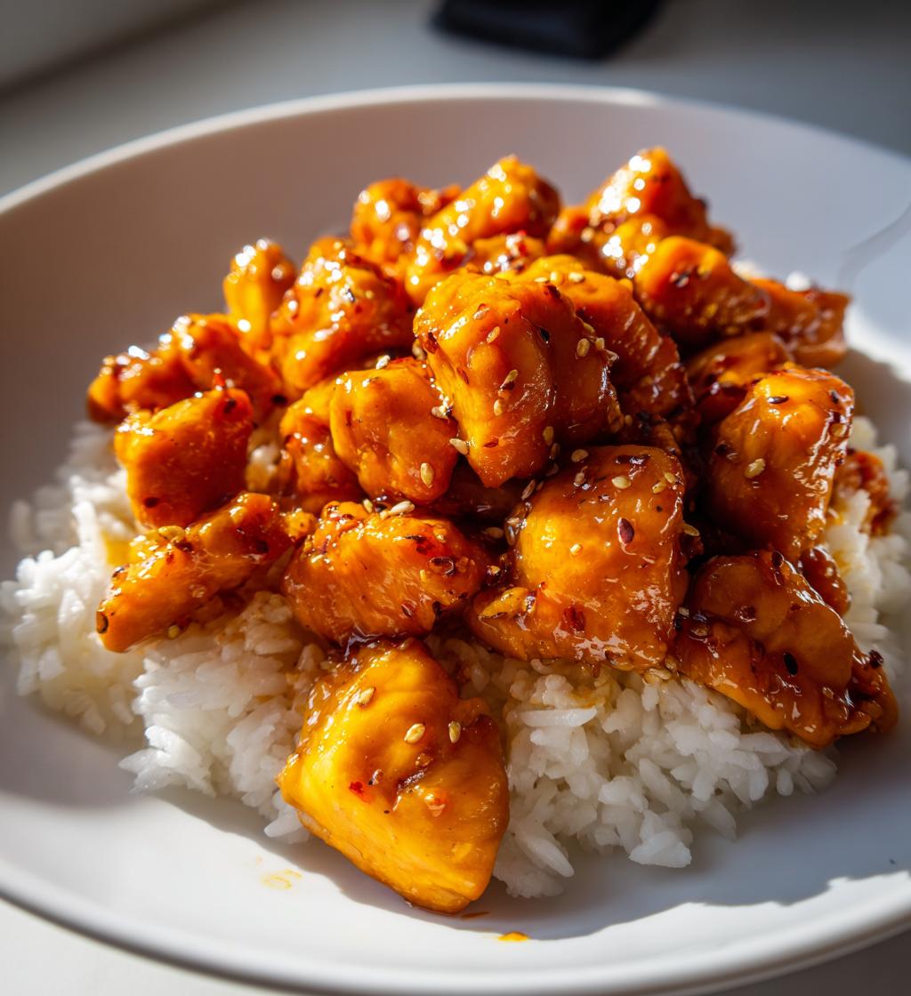 Honey BBQ Chicken Rice - detail 1