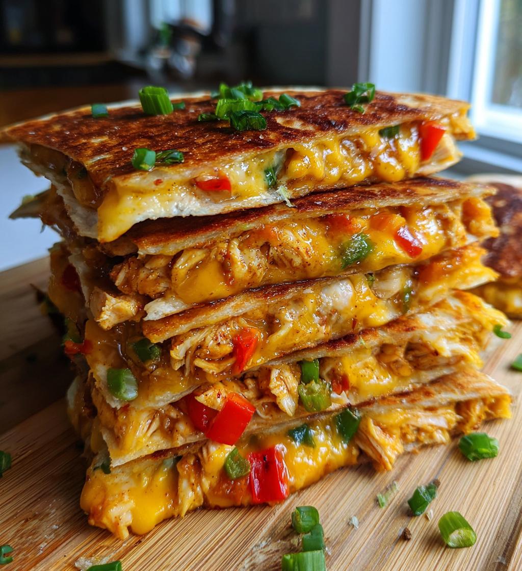 Hot Honey Chicken Quesadillas