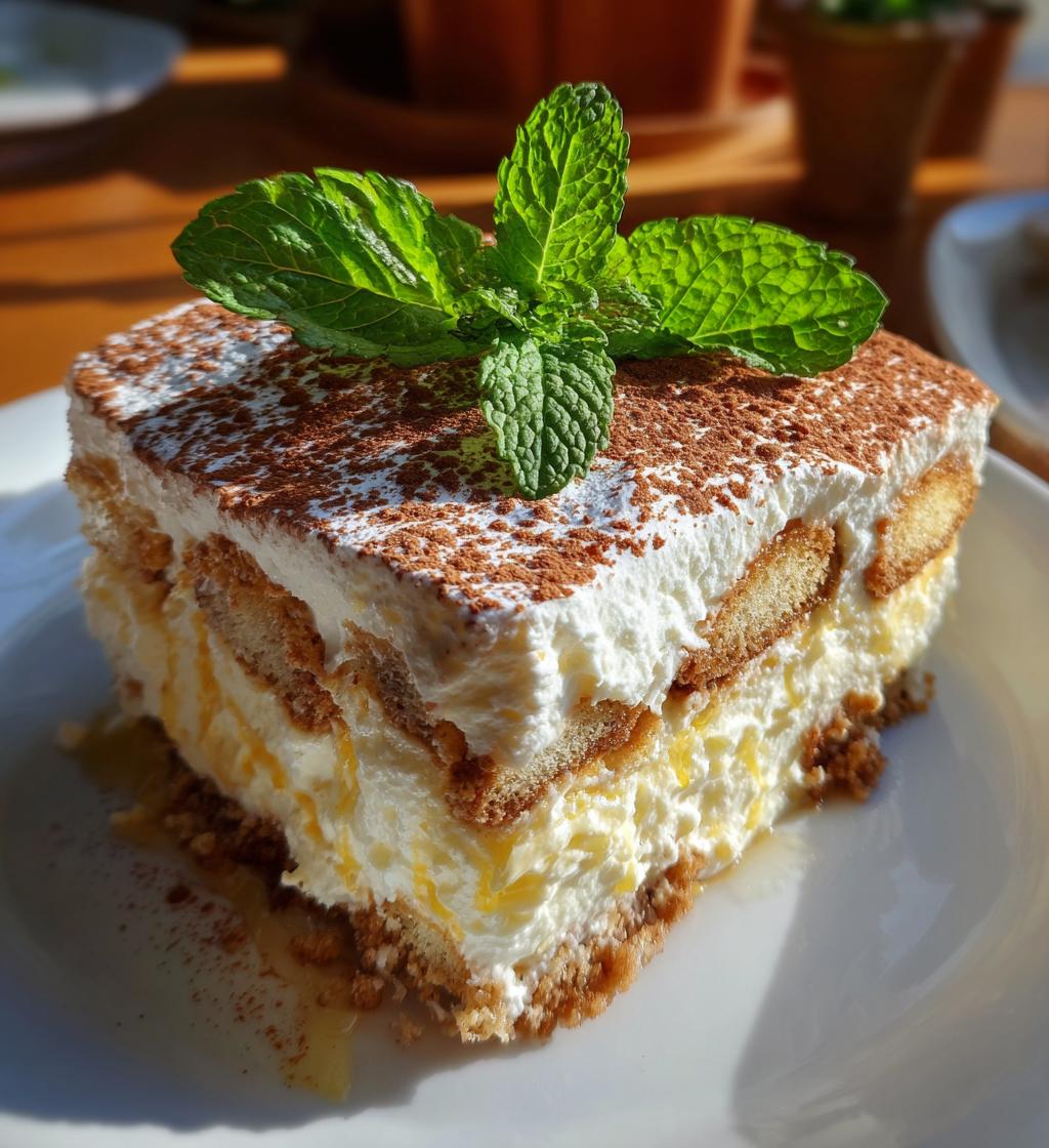 Lemon Italian Tiramisu - detail 1