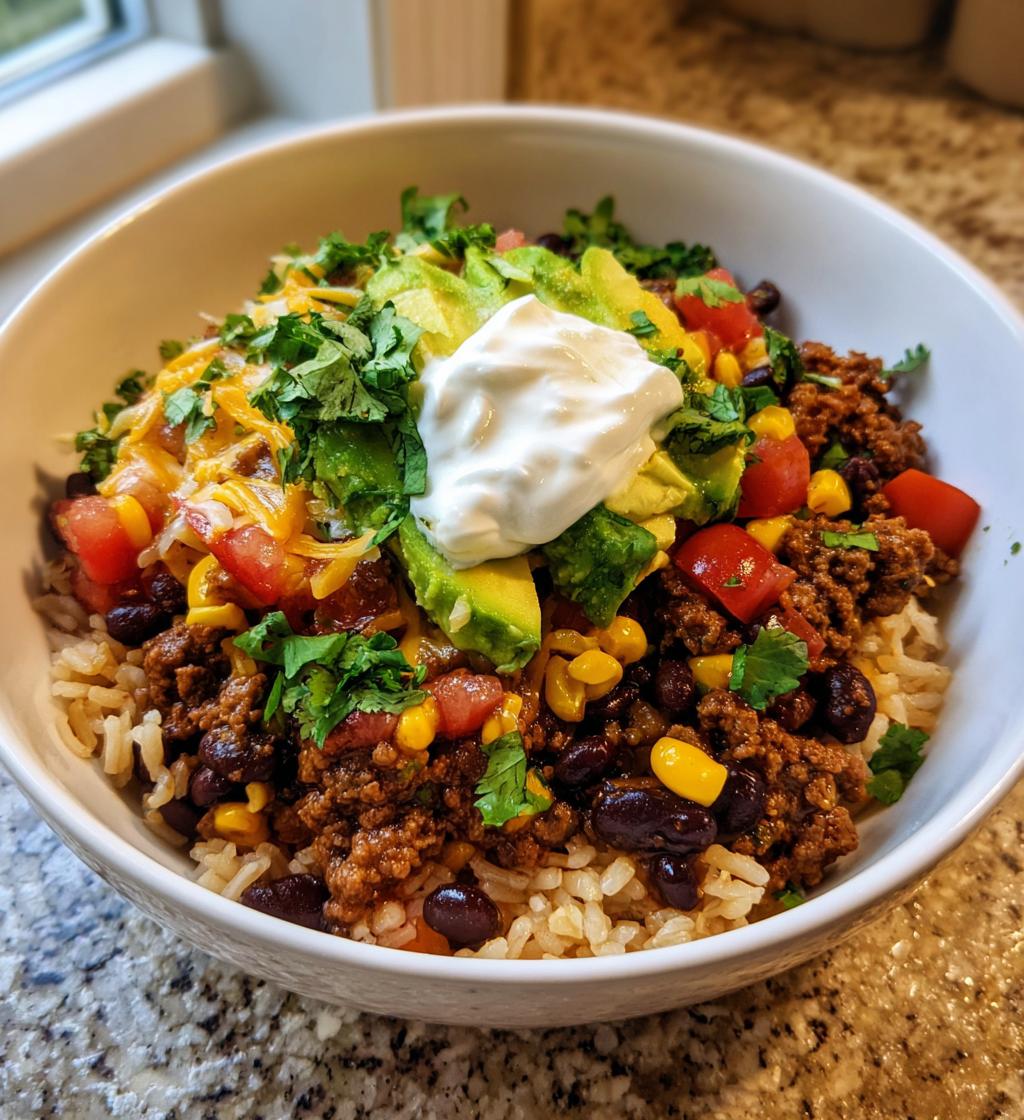 Loaded Taco Rice Bowl - detail 1