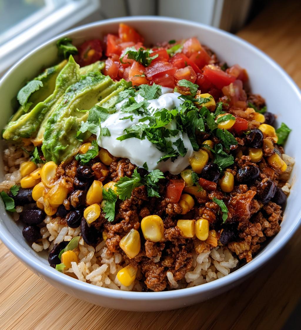 Loaded Taco Rice Bowl