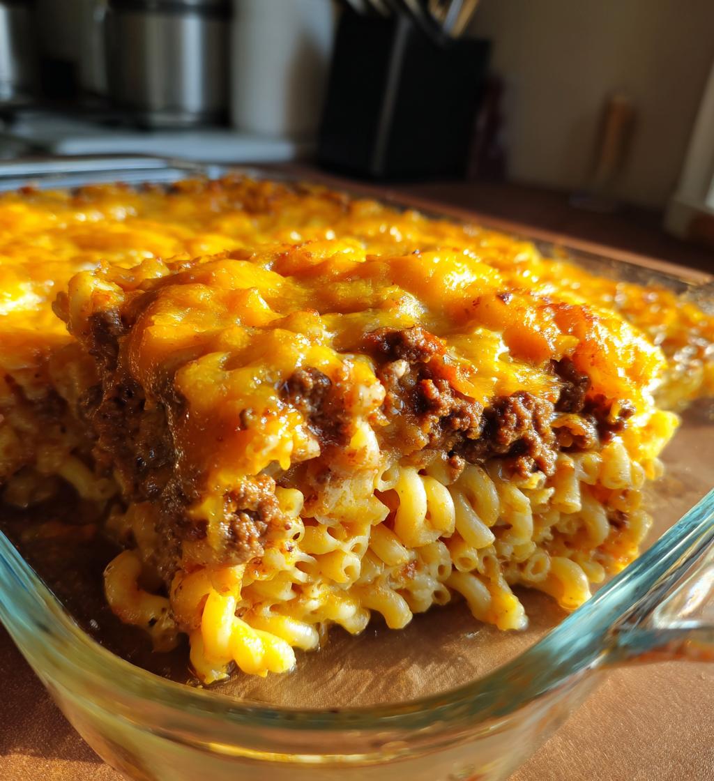 Mac Cheese Meatloaf Casserole