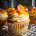 Mango Strawberry Cupcakes