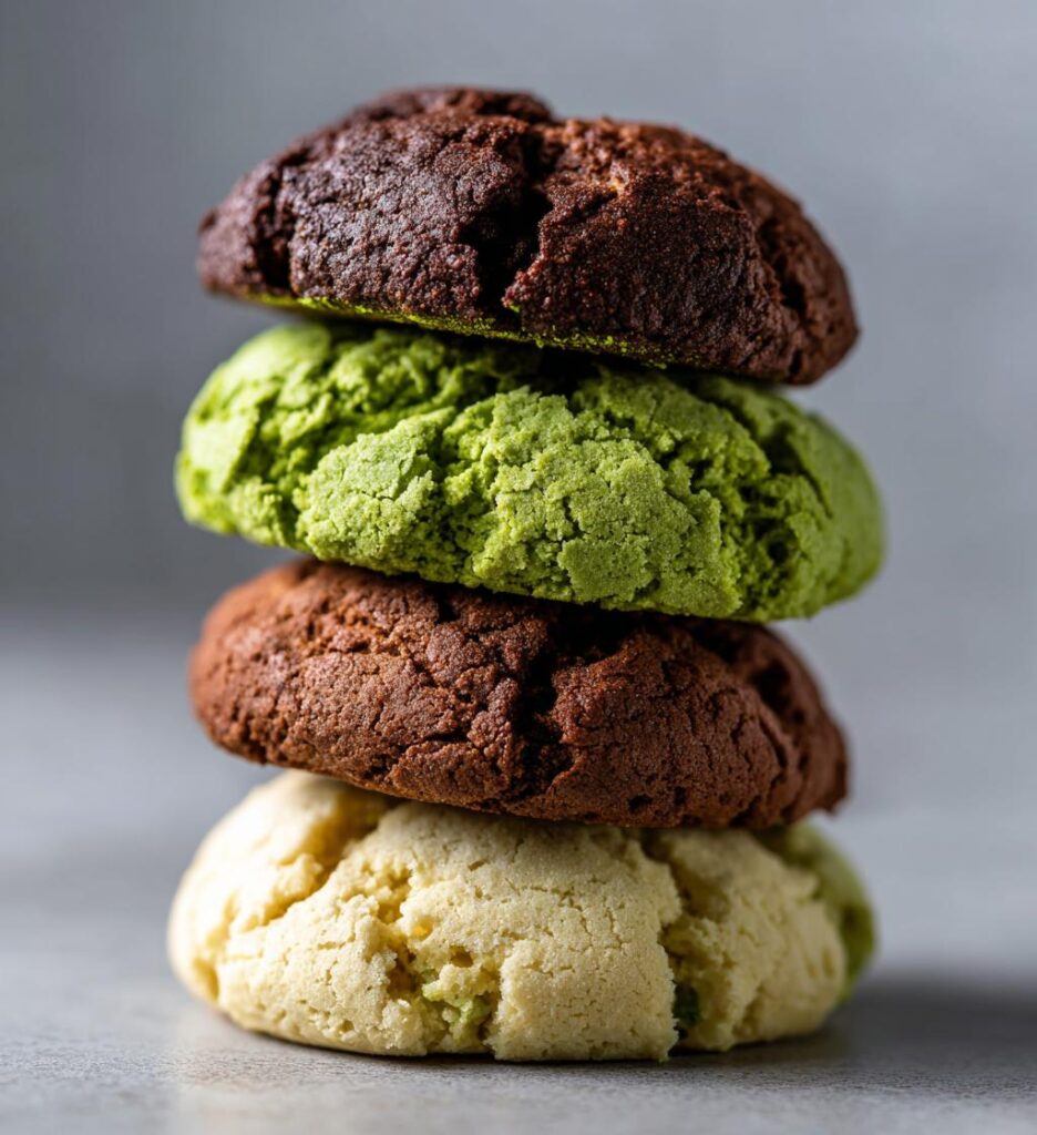 Matcha Neapolitan Cookies
