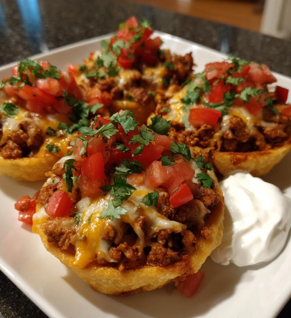 Mini Baked Chicken Tacos