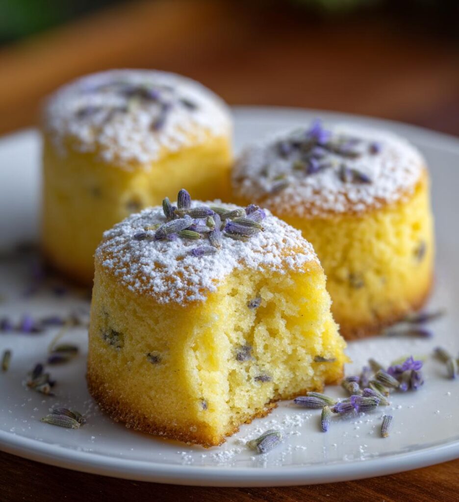 Mini Lemon Lavender Cakes