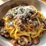 Mushroom Cream Pasta