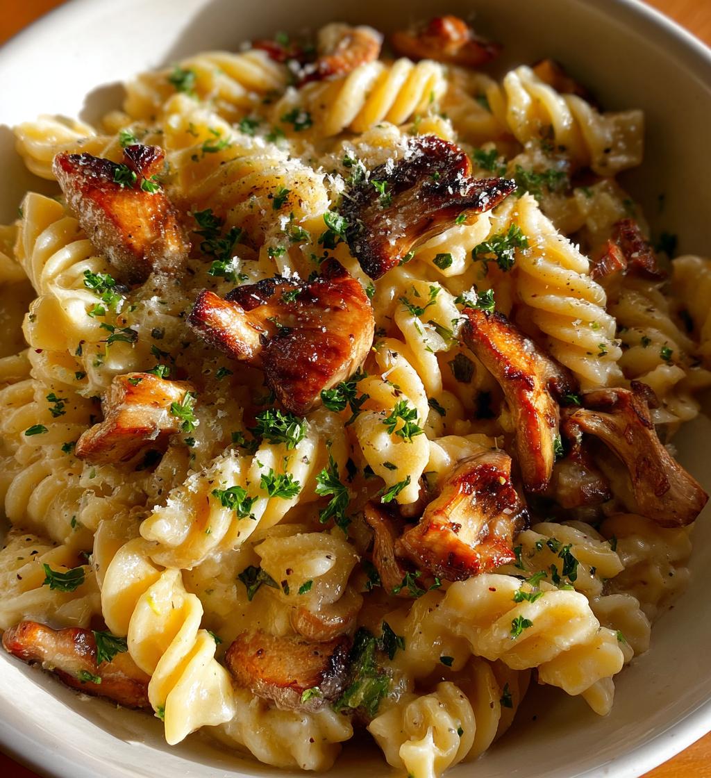 Mushroom Gruyere Pasta