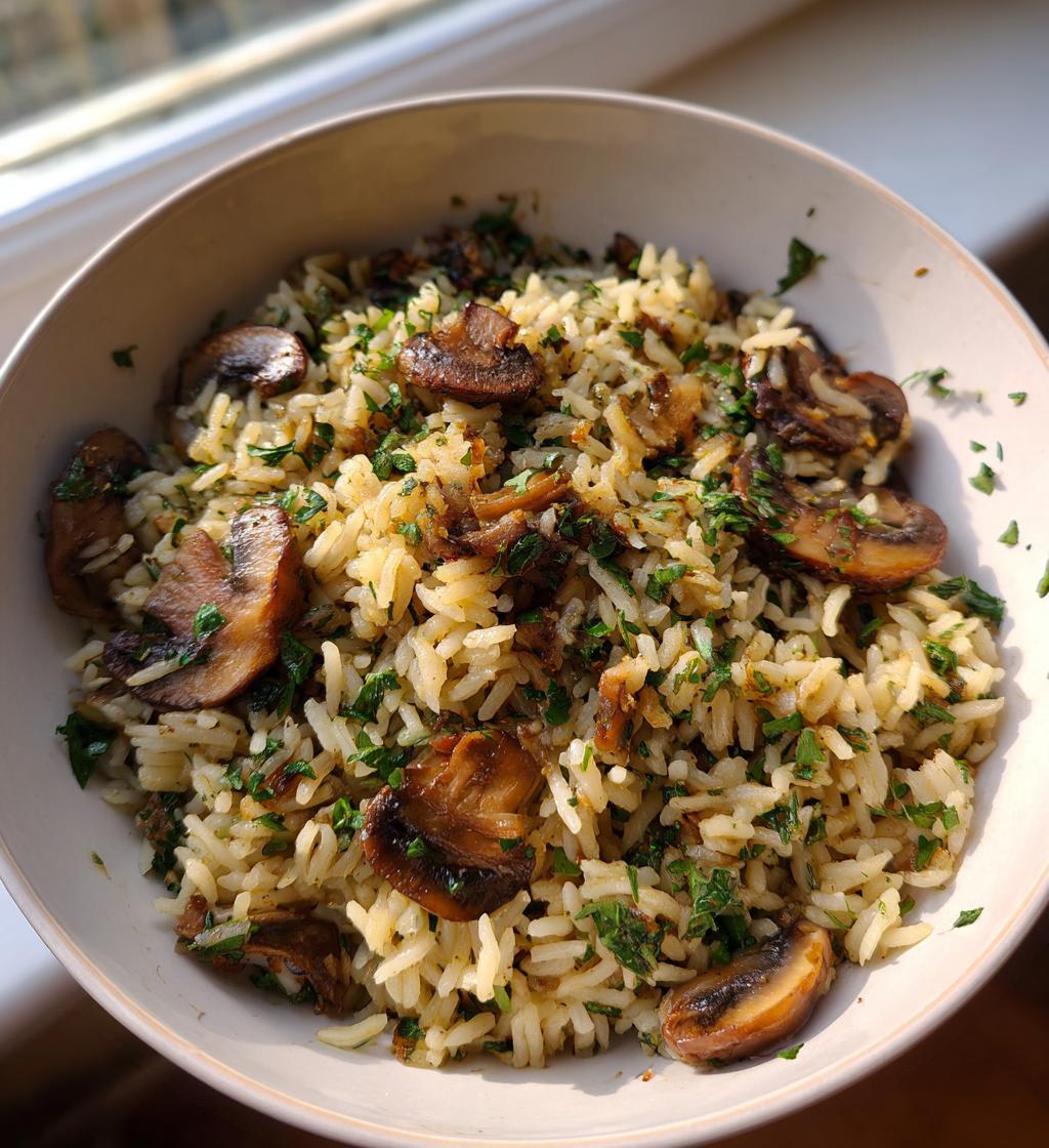 Mushroom Rice Pilaf - detail 1