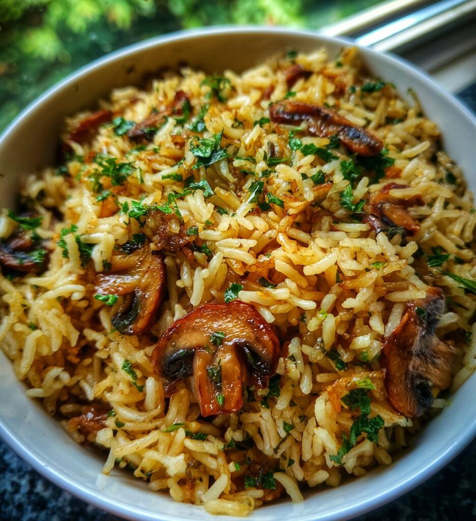Mushroom Rice Pilaf