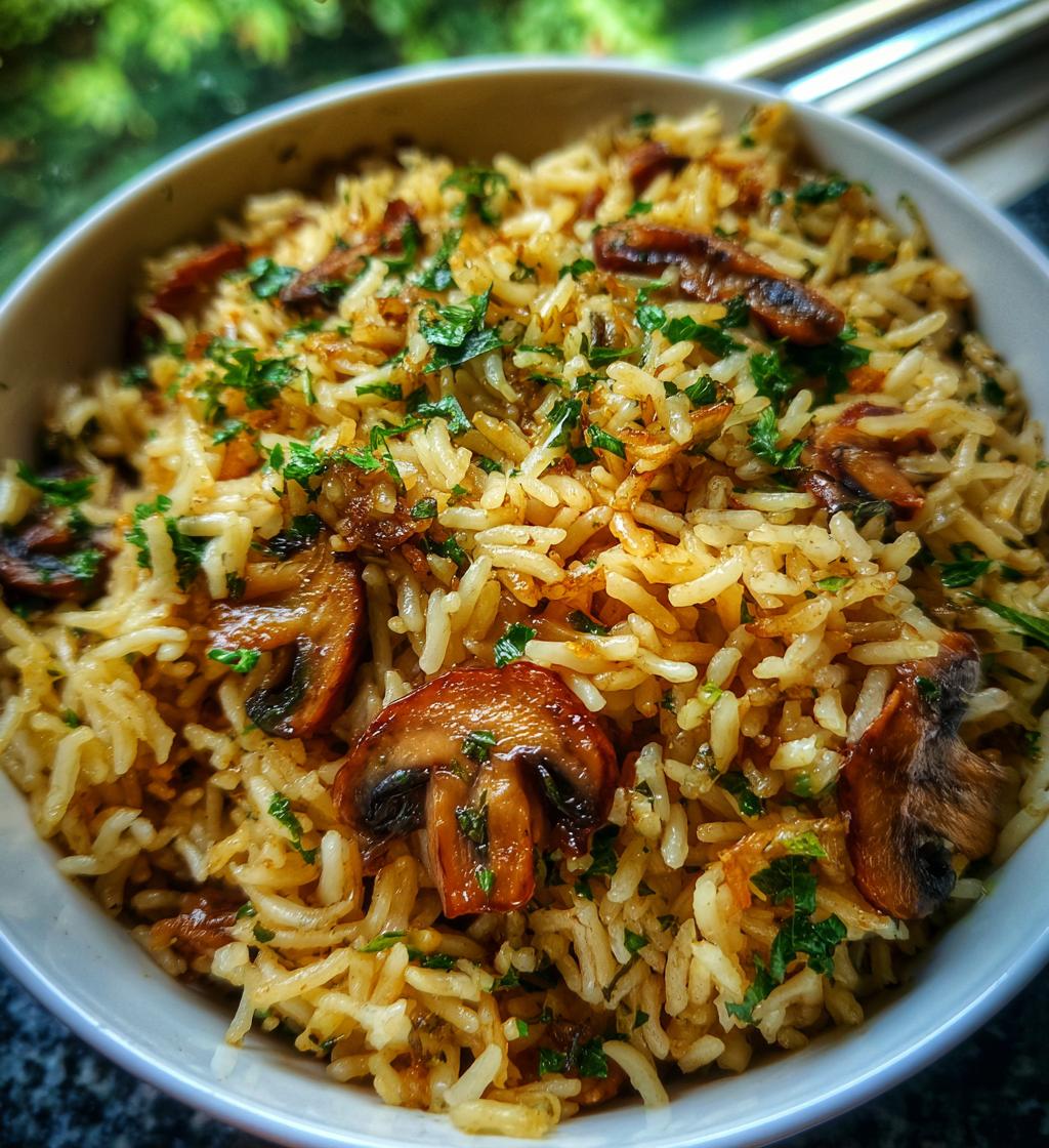Mushroom Rice Pilaf