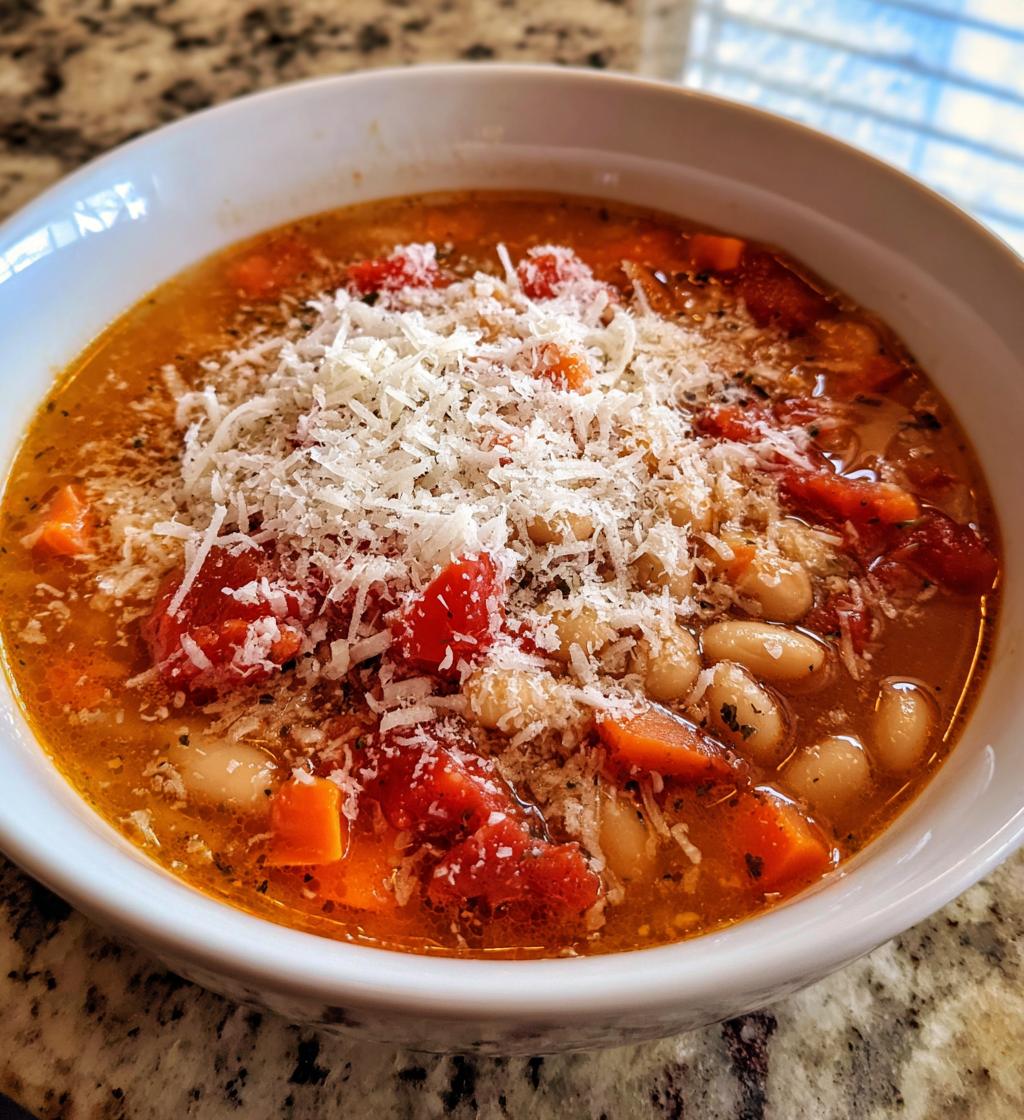 Parmesan Tomato Bean Soup - detail 1