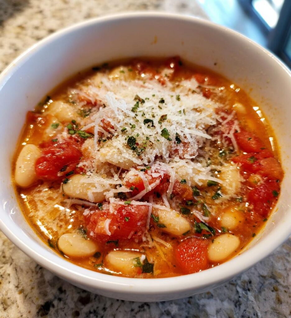 Parmesan Tomato Bean Soup
