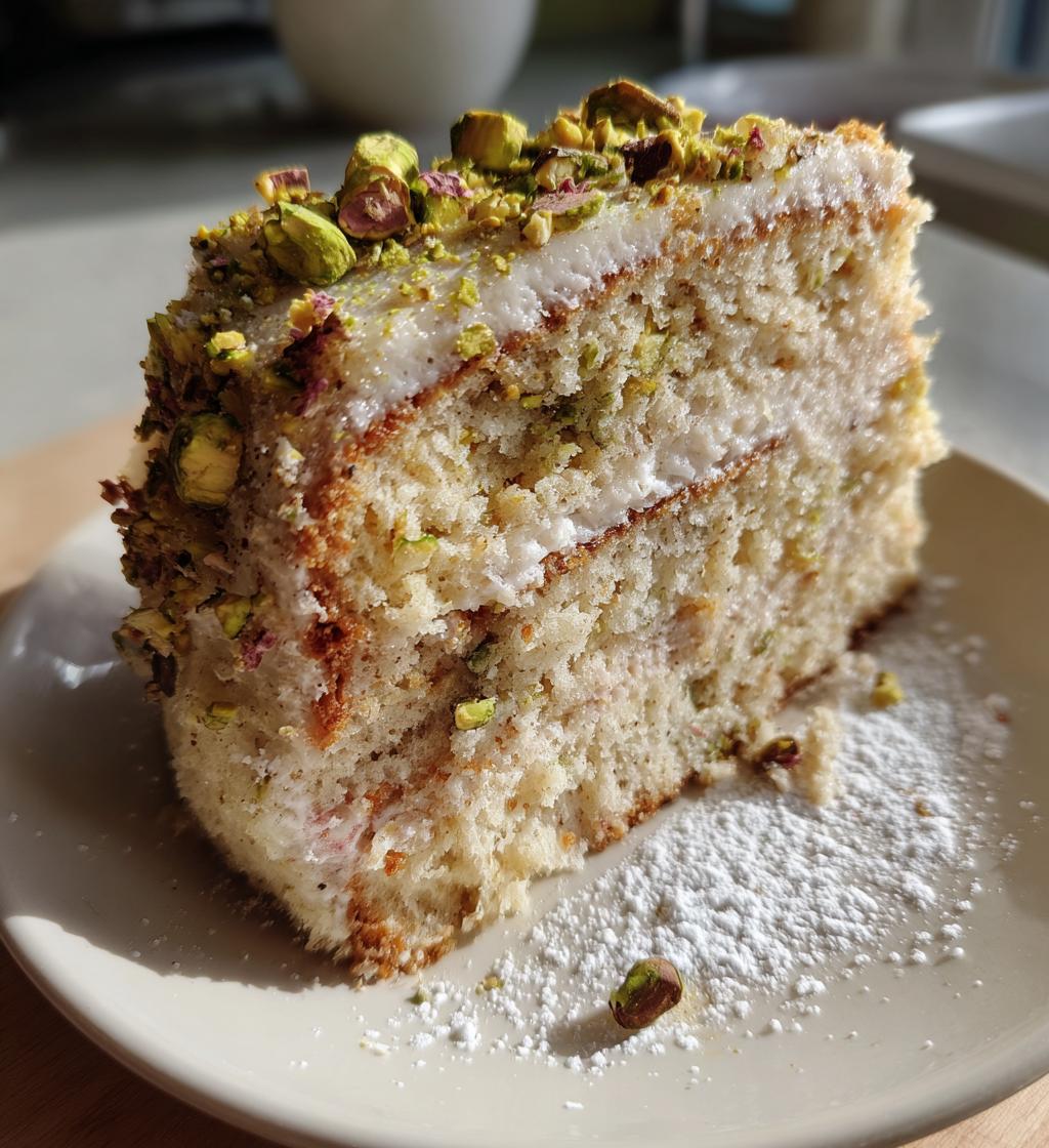 Pistachio Rose Milk Cake - detail 1